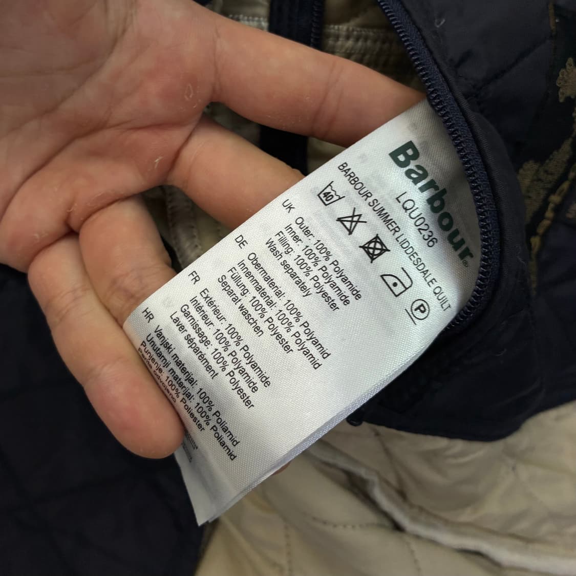 Barbour  바버 섬머 리데스데일 자수 퀼팅 자켓 상품이미지5