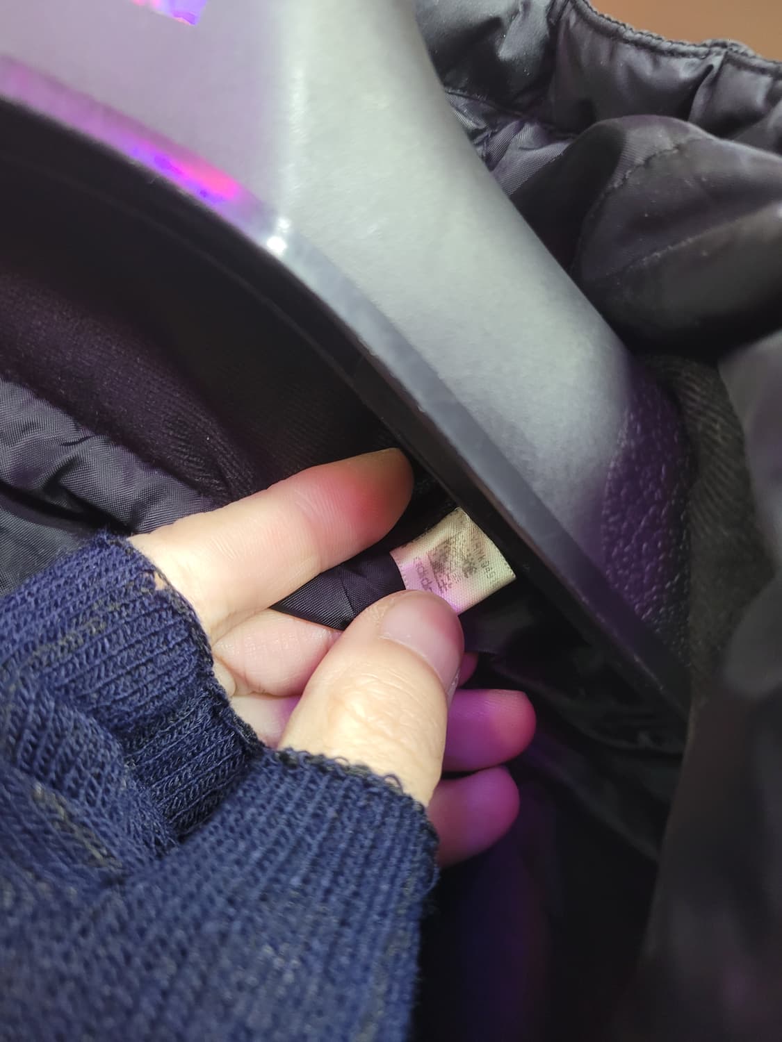 Adidas 아디다스 삼선 블랙 롱패딩 (오리털) 상품이미지7