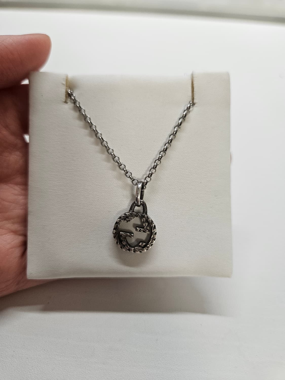 구찌 인터로킹 gg 목걸이 정품 상품이미지3