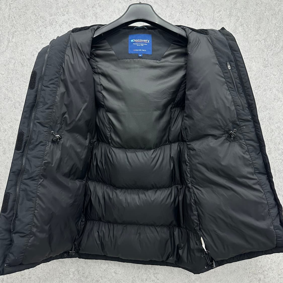 90 디스커버리 여자 구스다운 하프 패딩 상품이미지3