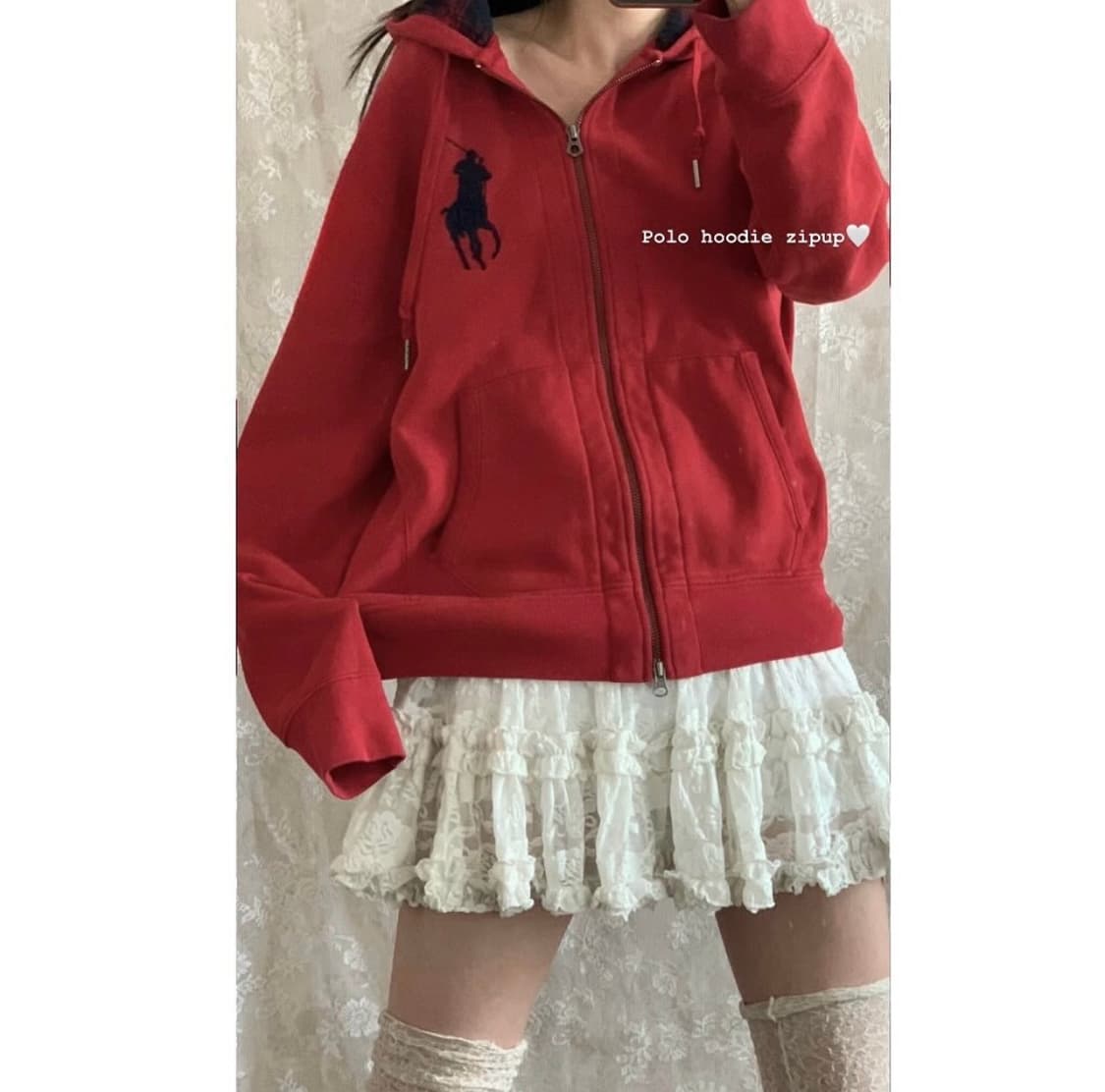 폴로 후드집업 red 상품이미지1