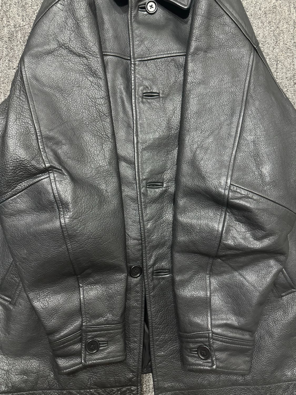 90s 올드 빈티지 갭 카우하이드 레더 카코트 L 와코마리아 st 상품이미지8