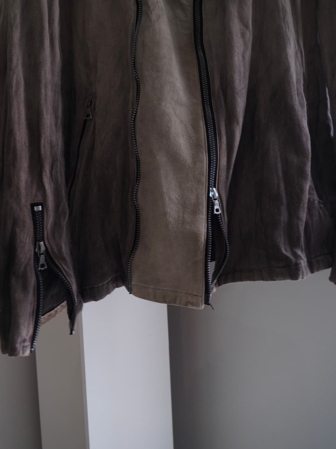 ISAMU KATAYAMA BACKLASH suede trim jacke 상품이미지4