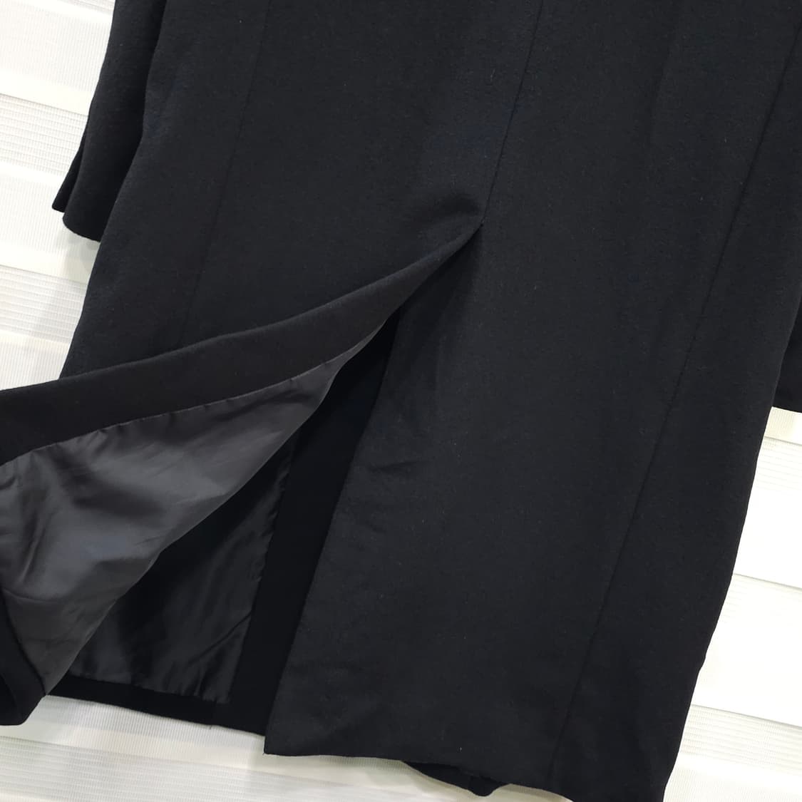 일본 Balestrino 울 캐시미어 싱글 롱코트- L 상품이미지7