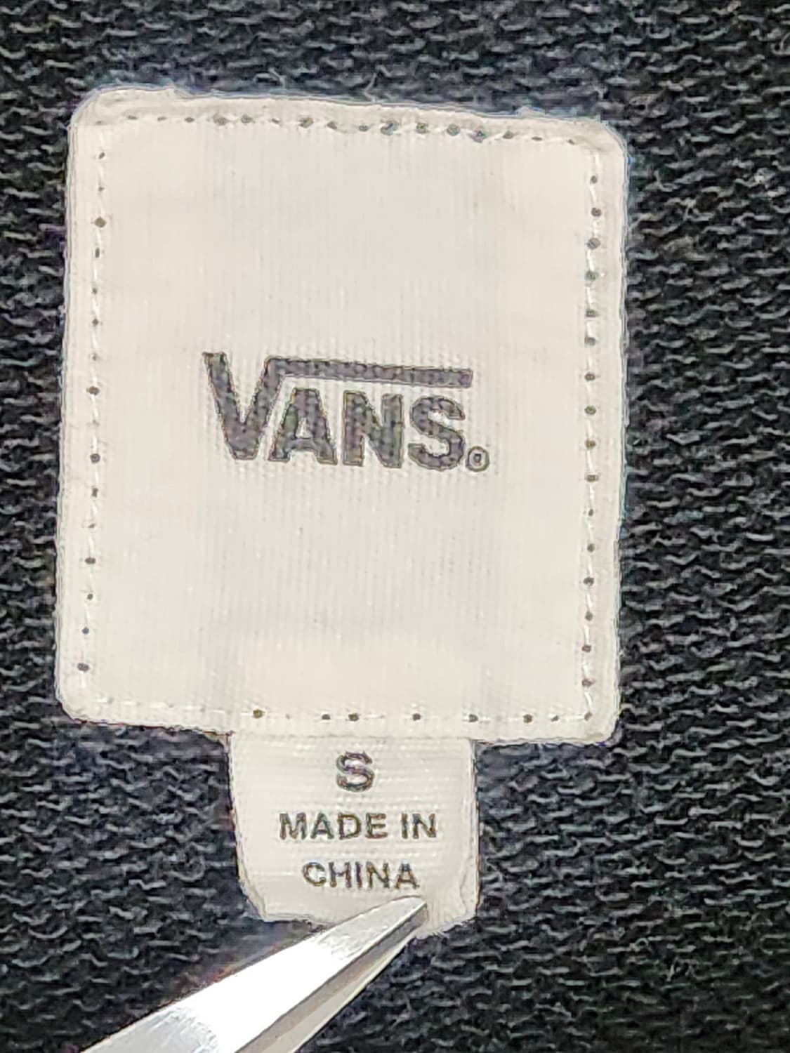 [S] 반스 Vans 후드 집업 S사이즈 블랙레드 백로고 상품이미지4