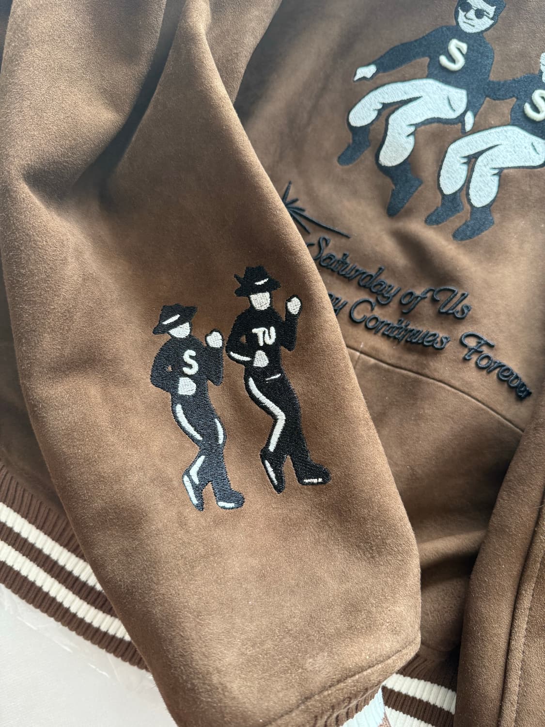 STU 스웨이드 바시티 브라운 [M] 상품이미지5