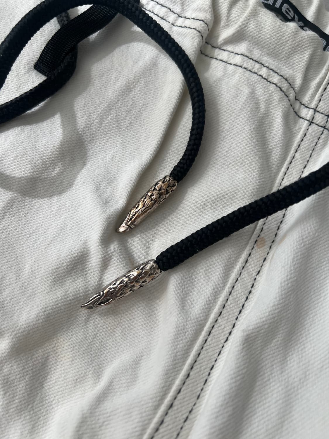 알렉산더왕 더블니 조거 팬츠 화이트 데님 M 상품이미지7