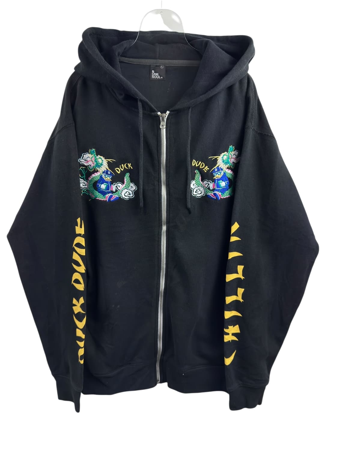 JPN 자수 블랙 후드집업1554 상품이미지1