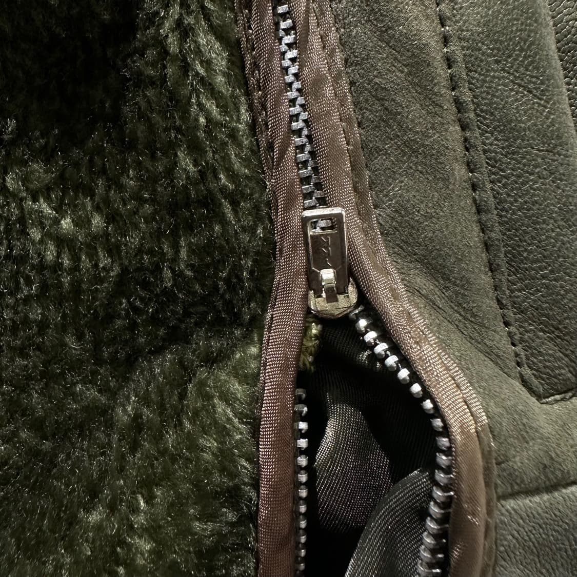 Front Line 프론트라인 램스킨 양가죽 봄버 자켓 상품이미지10