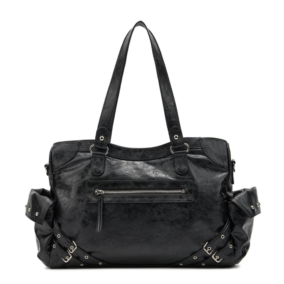 (새상품) STUD POCKET BIG BAG IN BLACK 상품이미지3