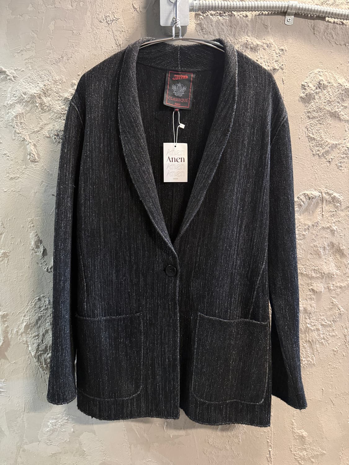 장 폴 고티에 클래식 스트라이프 니트 자켓 40 상품이미지1