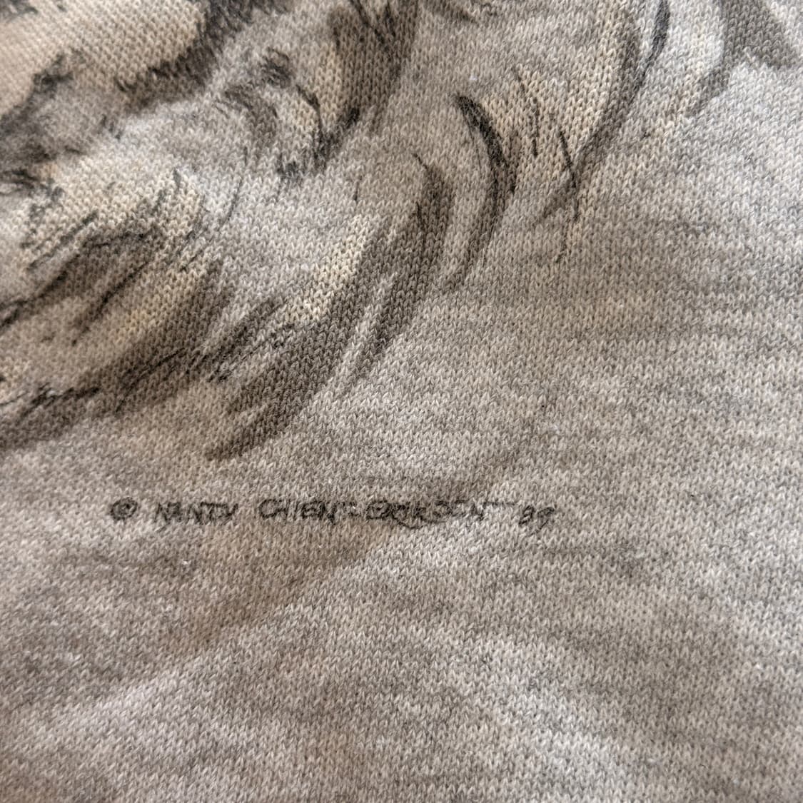 1989 늑대 동물 그래픽 스웻셔츠 상품이미지4