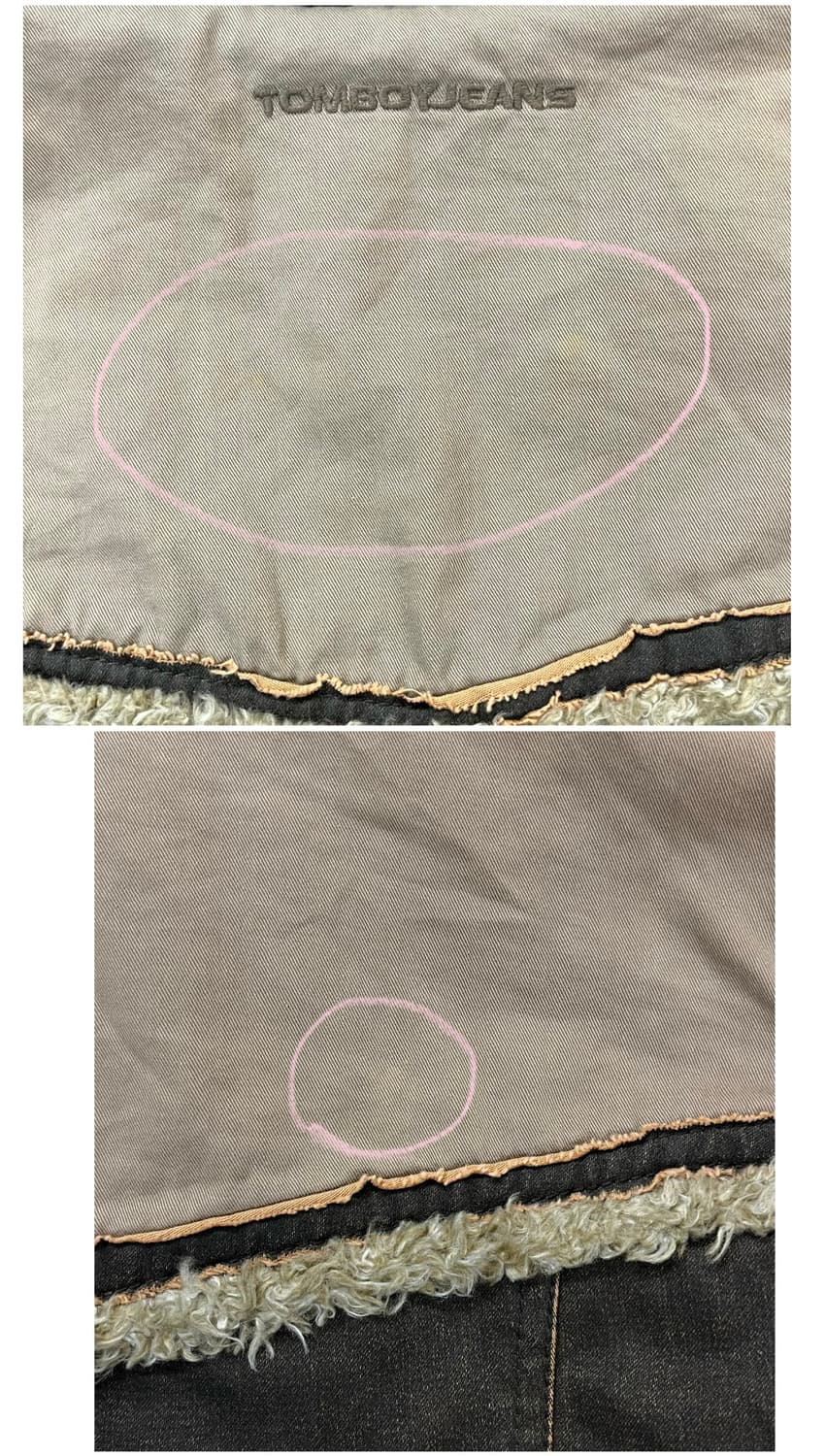 톰보이진스 퍼카라 자켓 브라운 100 #csz3989 상품이미지8