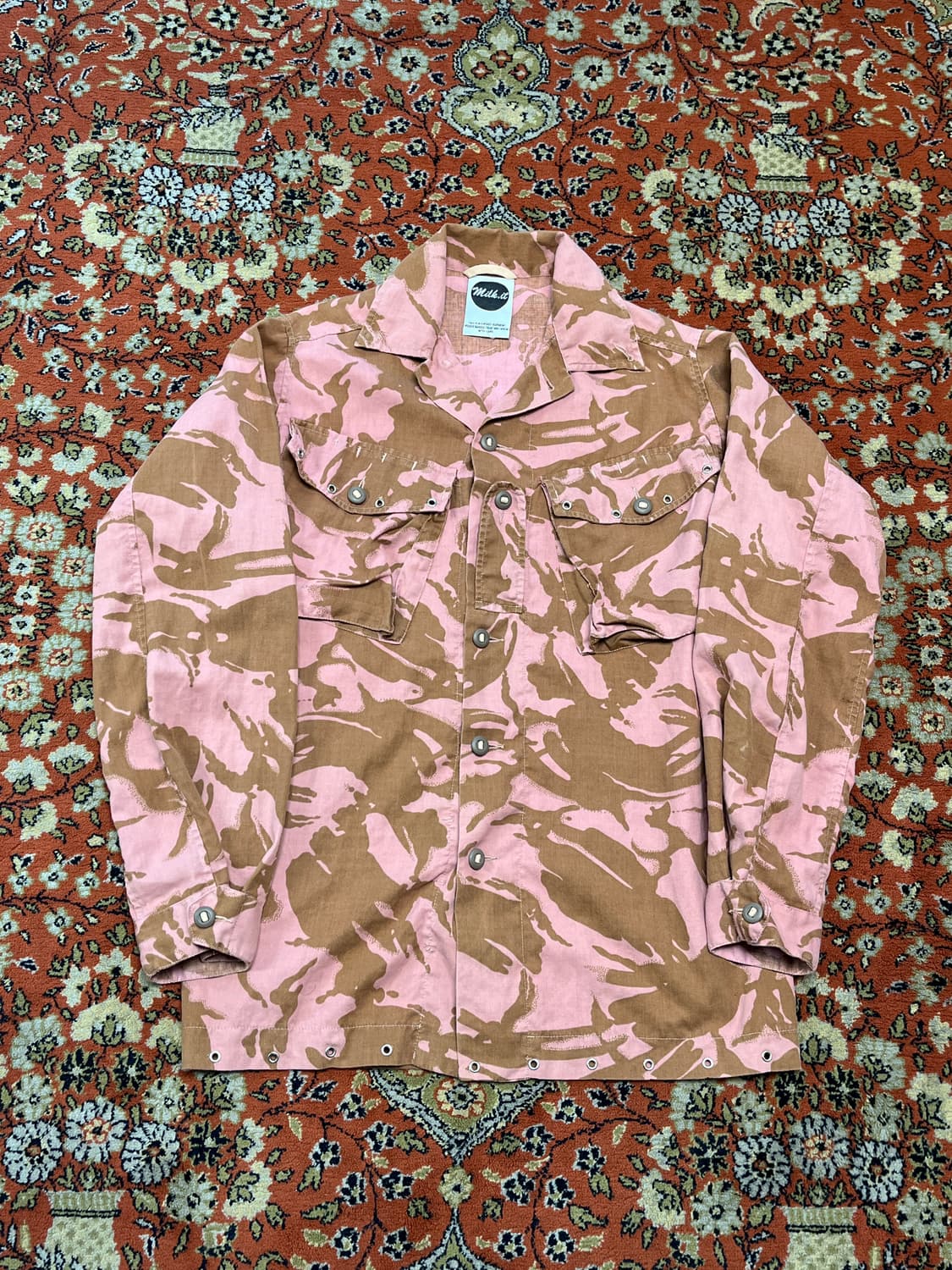 [100] 핑크 카모플라쥬 필드 셔츠 자켓 상품이미지1