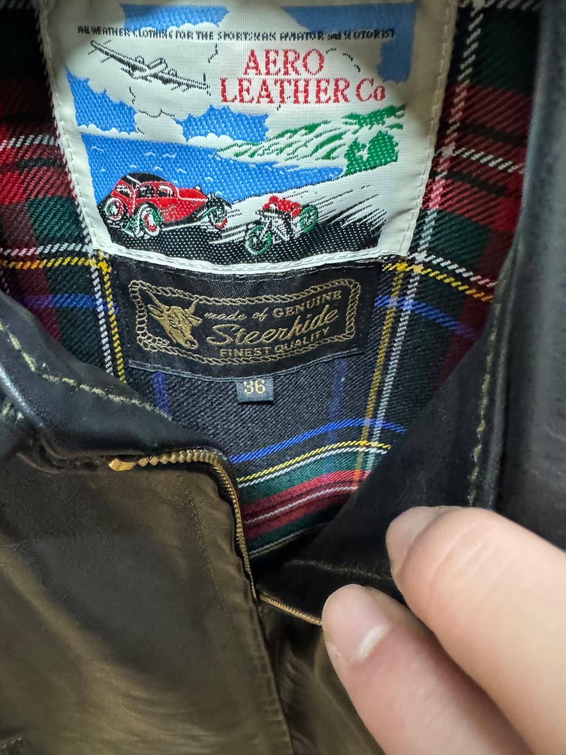 에어로레더 하이웨이맨 36사이즈 상품이미지2