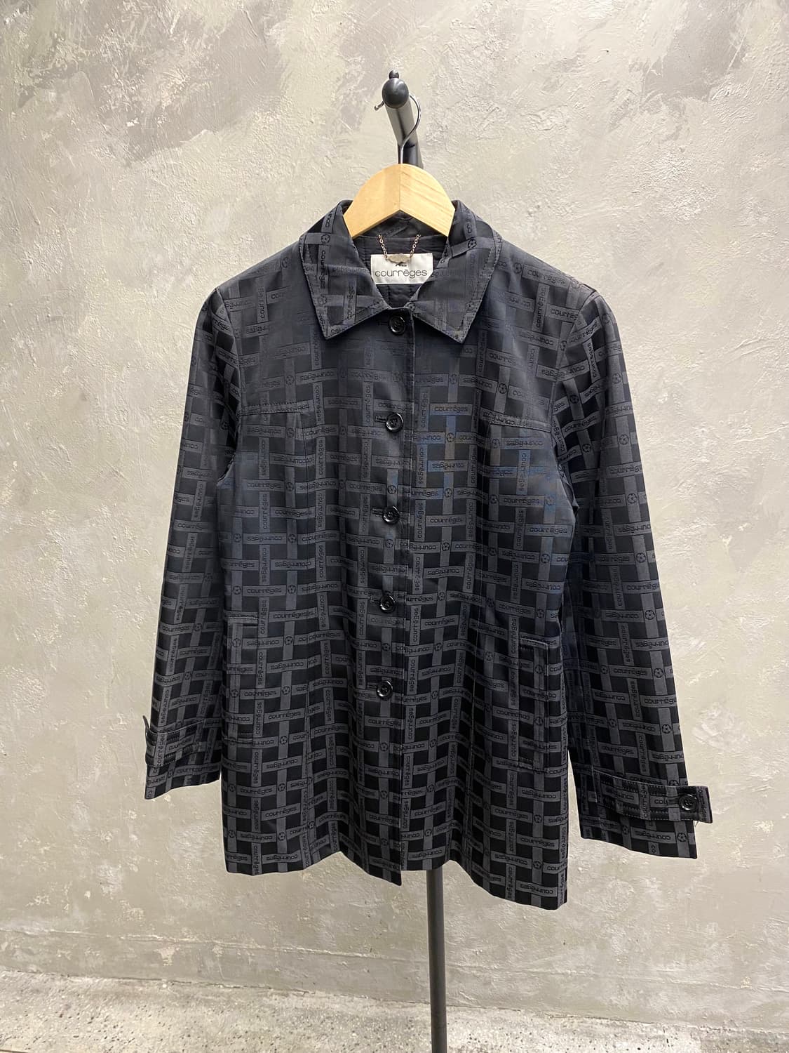 [M] Courreges 꾸레쥬 로고 패턴 자켓 상품이미지1