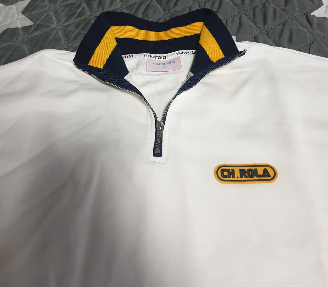 (장원영 PICK) 로라로라 CH라인 하프집업 스웨트 미니원피스 (F) 상품이미지2