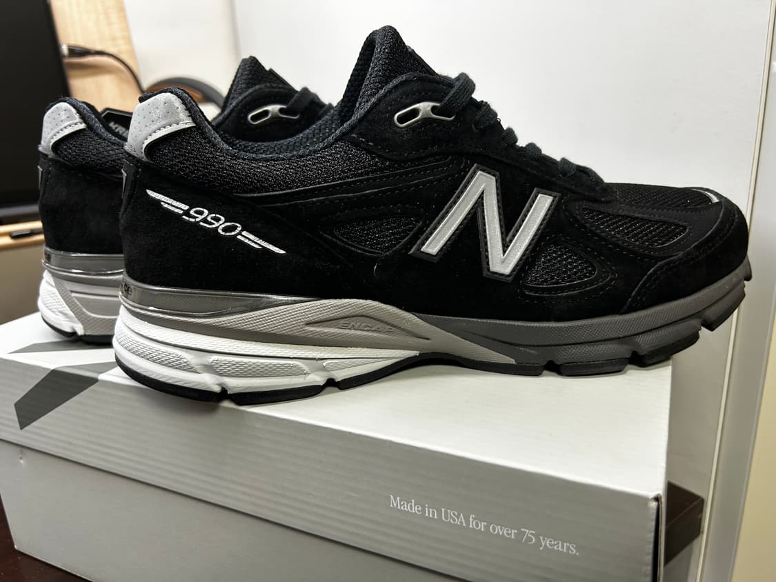 뉴발란스 990V4 블랙( U990BL4) 265사이즈 (새상품) 상품이미지1