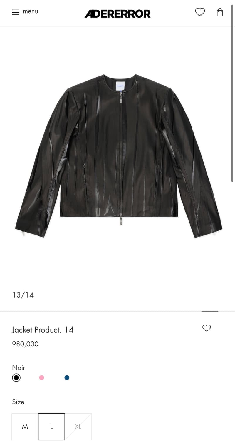 아더에러 25SS 가죽 자켓 프로덕트 14 블랙 상품이미지3