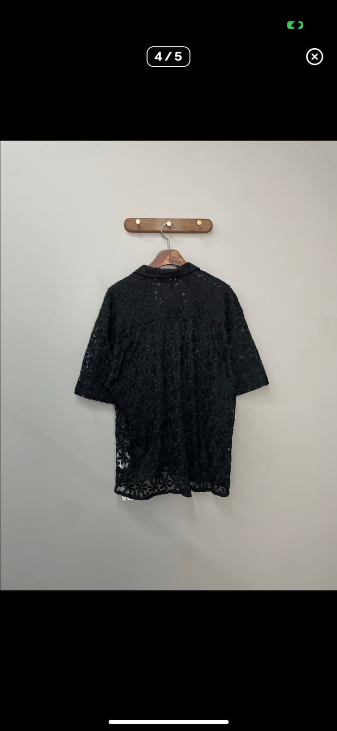 앤더슨벨 플라워 쉬어 오픈 카라 셔츠 A3419 상품이미지4