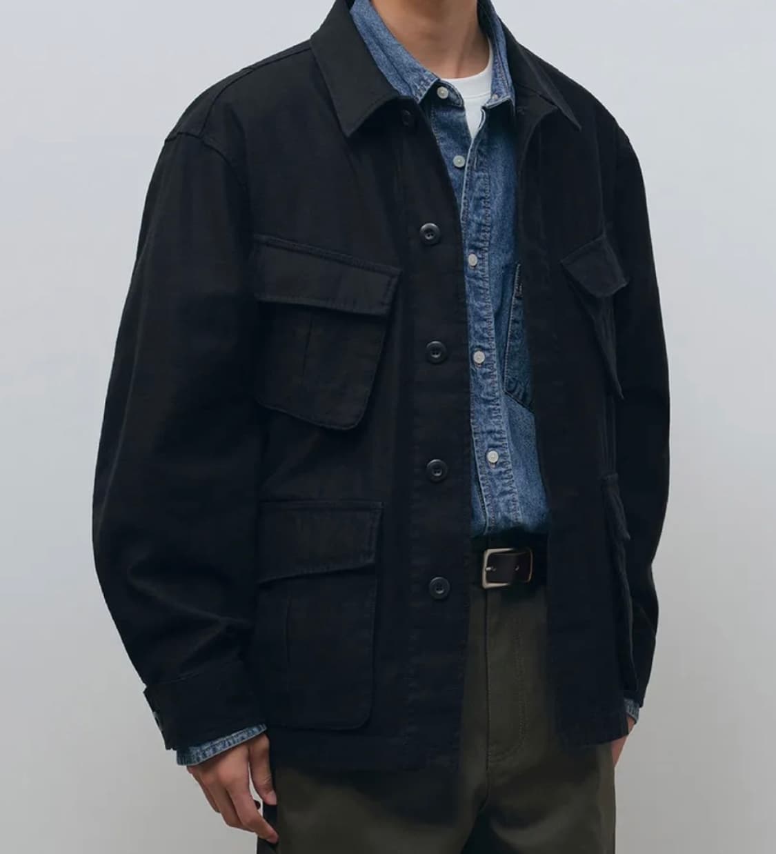 무신사 스탠다드 백 사틴 정글 퍼티그 자켓  상품이미지1