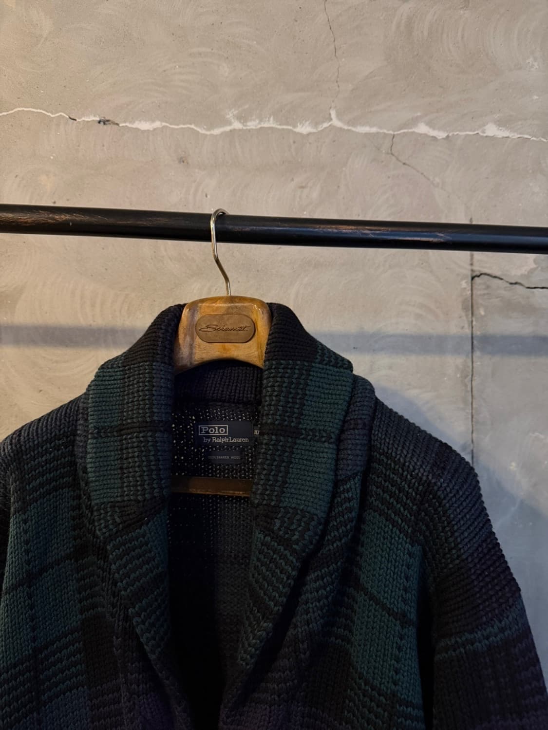 폴로 랄프로렌 블랙와치 숄카라 가디건 남성105 상품이미지7