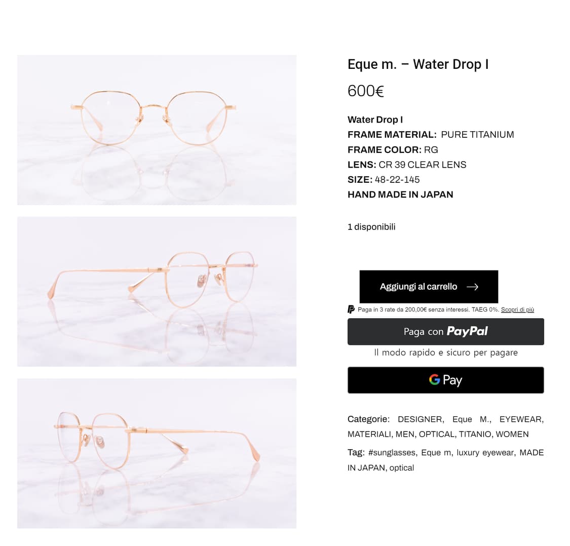 EQUE M 일본 하우스 브랜드 명품 퓨어 티타늄 안경 0049 상품이미지6