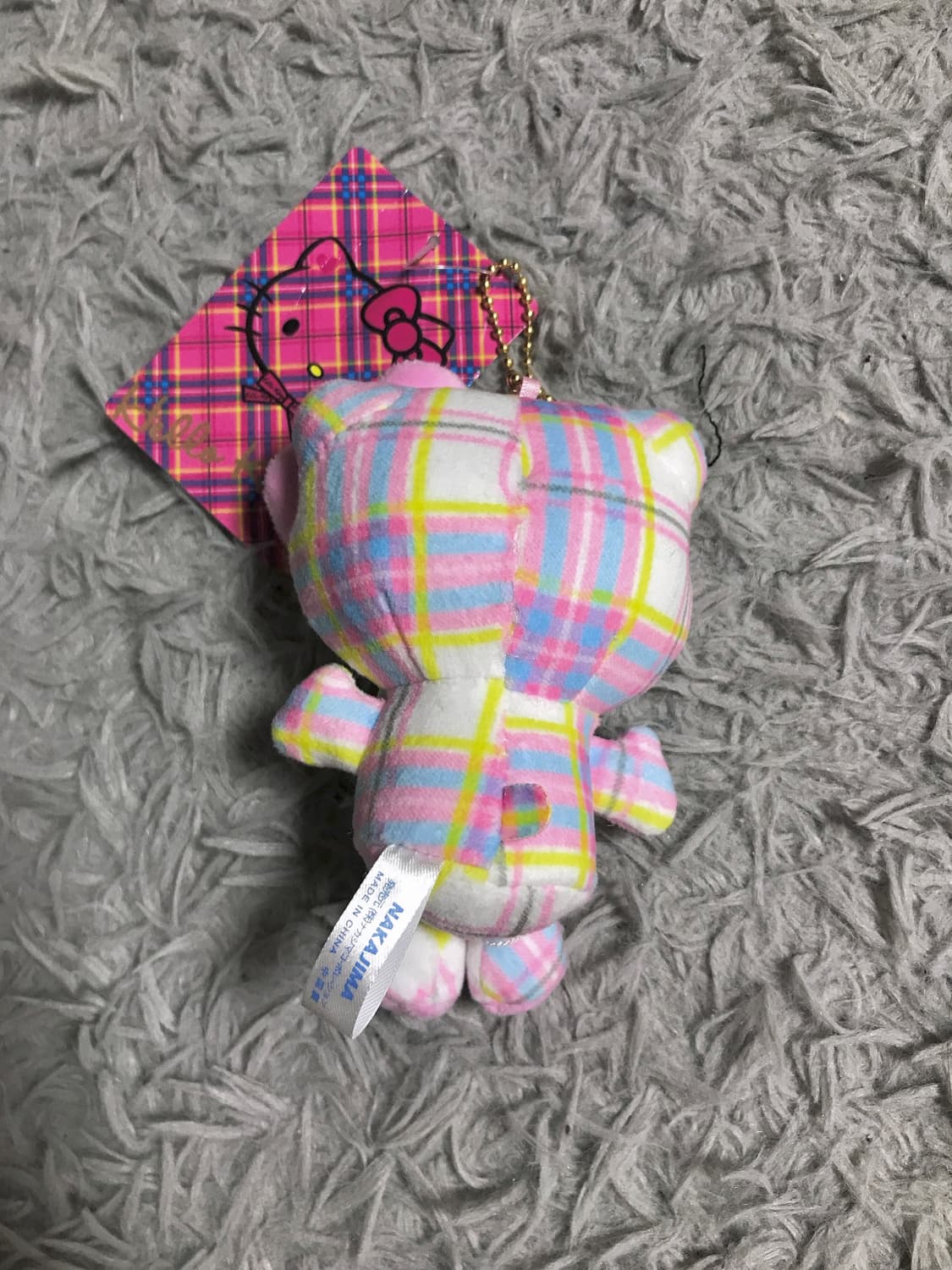 고전 희귀 레어템 정품 헬로키티 체크 키링 고전키티 양도 인형 상품이미지5