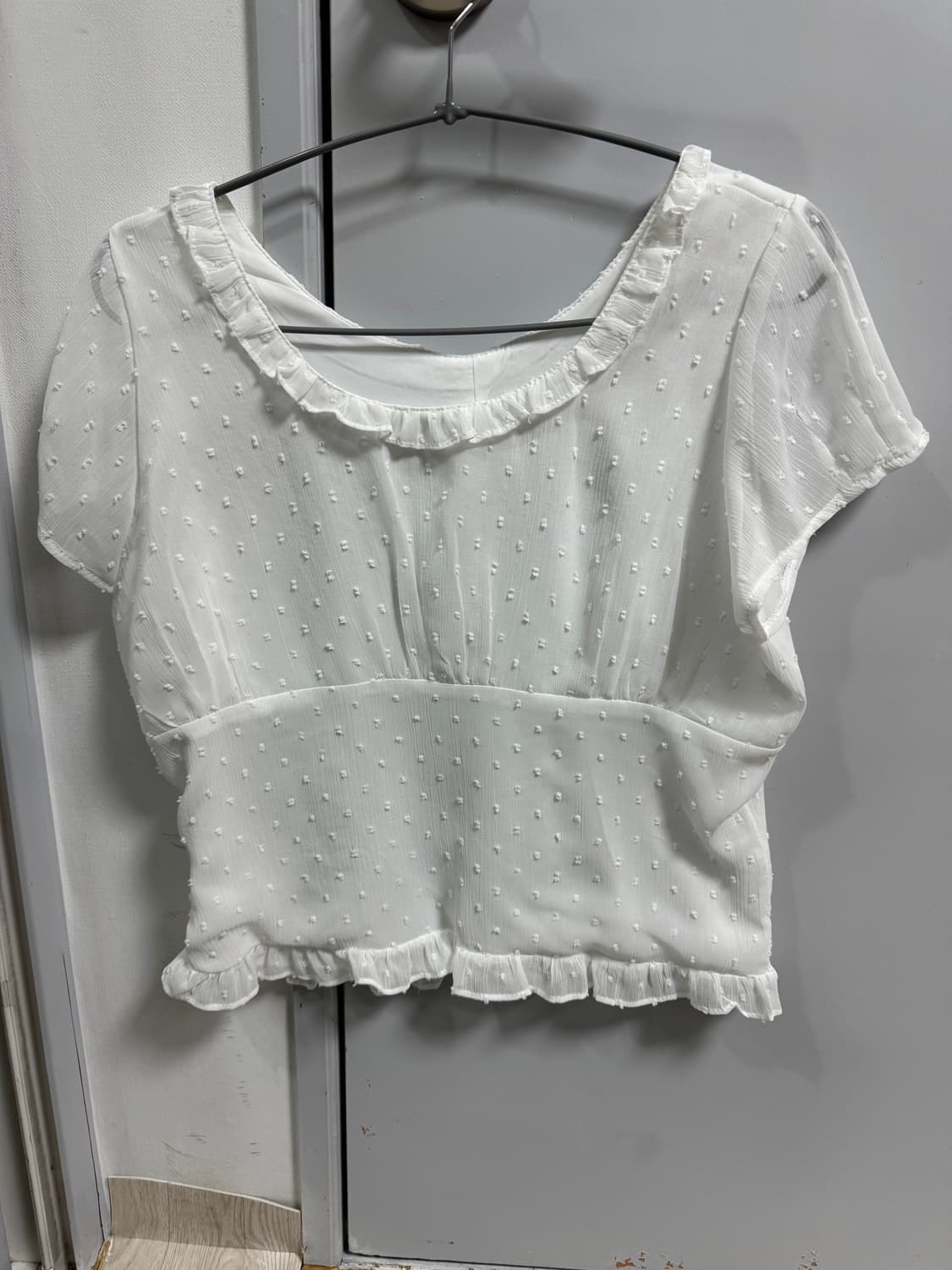 제니오 애니 도트 쉬폰블라우스 L 상품이미지4