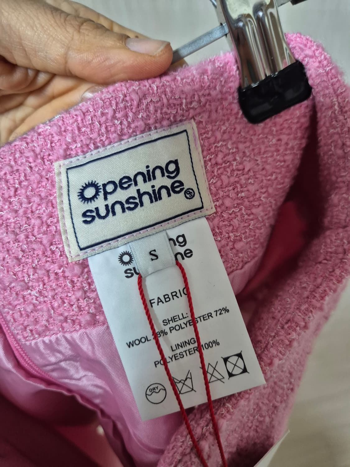 (새제품) 오프닝선샤인  트위드 크롭 울자켓 셋업 세트 상품이미지7