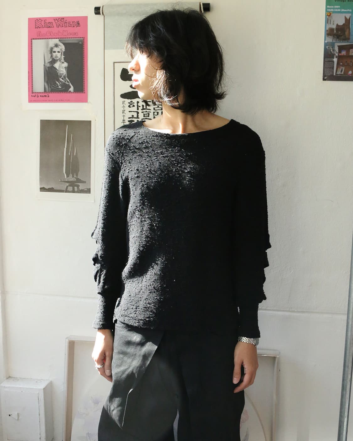 토가 아카이브 러플 슬리브 니트 상품이미지2