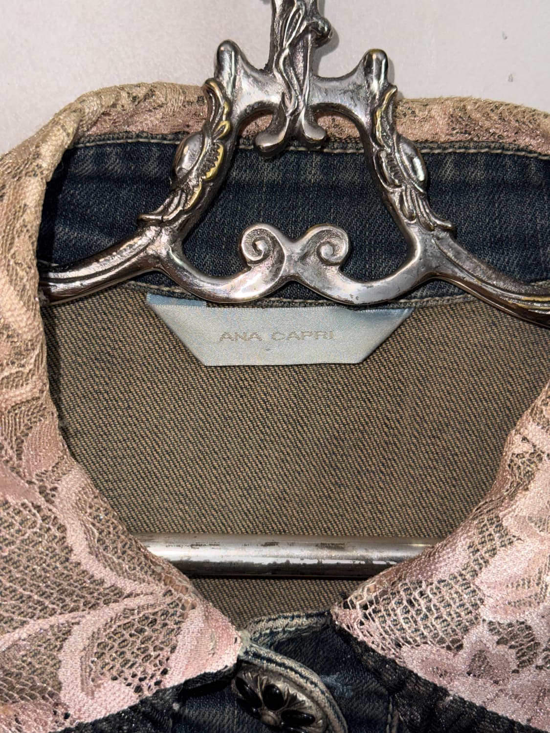 Anacapri floral lace crop denim jacket  상품이미지5