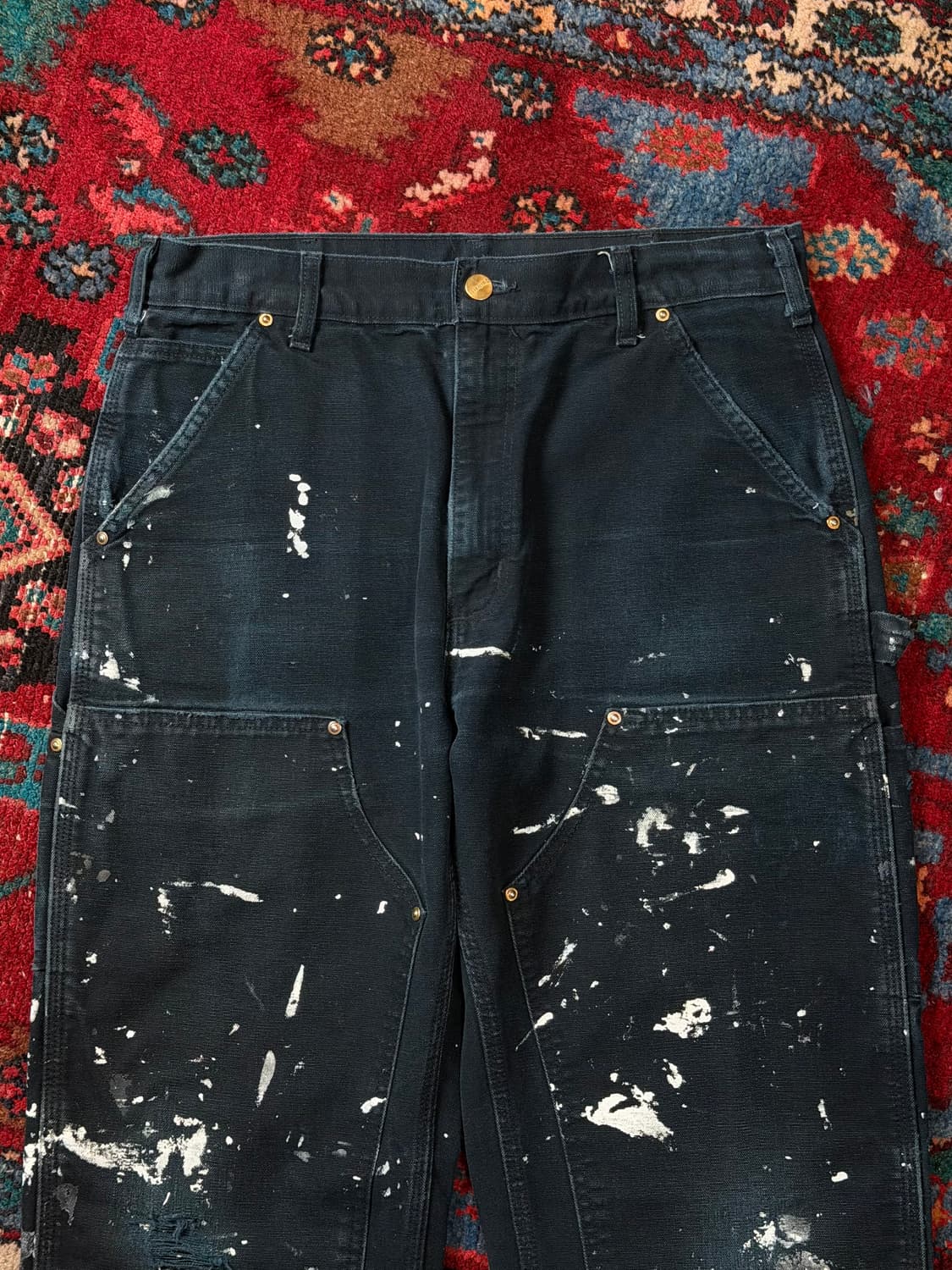 OG USA Made 칼하트 더블니 블랙 칼하트 B01 썩블니 상품이미지5