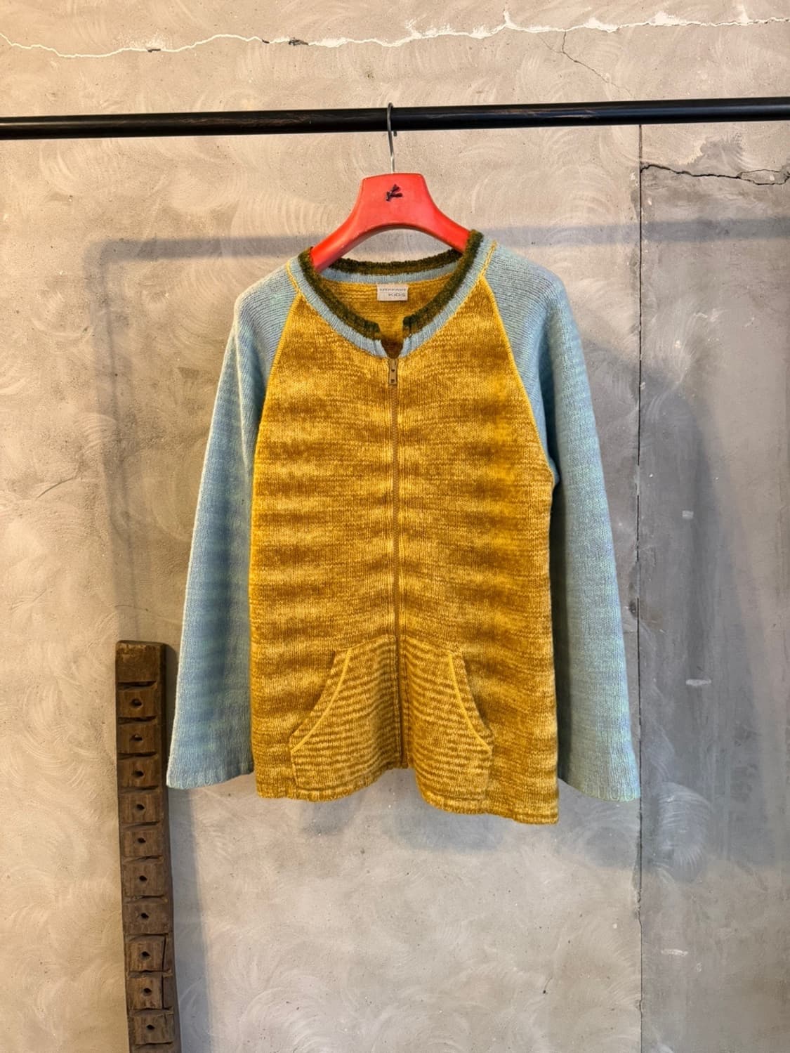 미쏘니 짚업 니트 가디건 66~77 상품이미지10