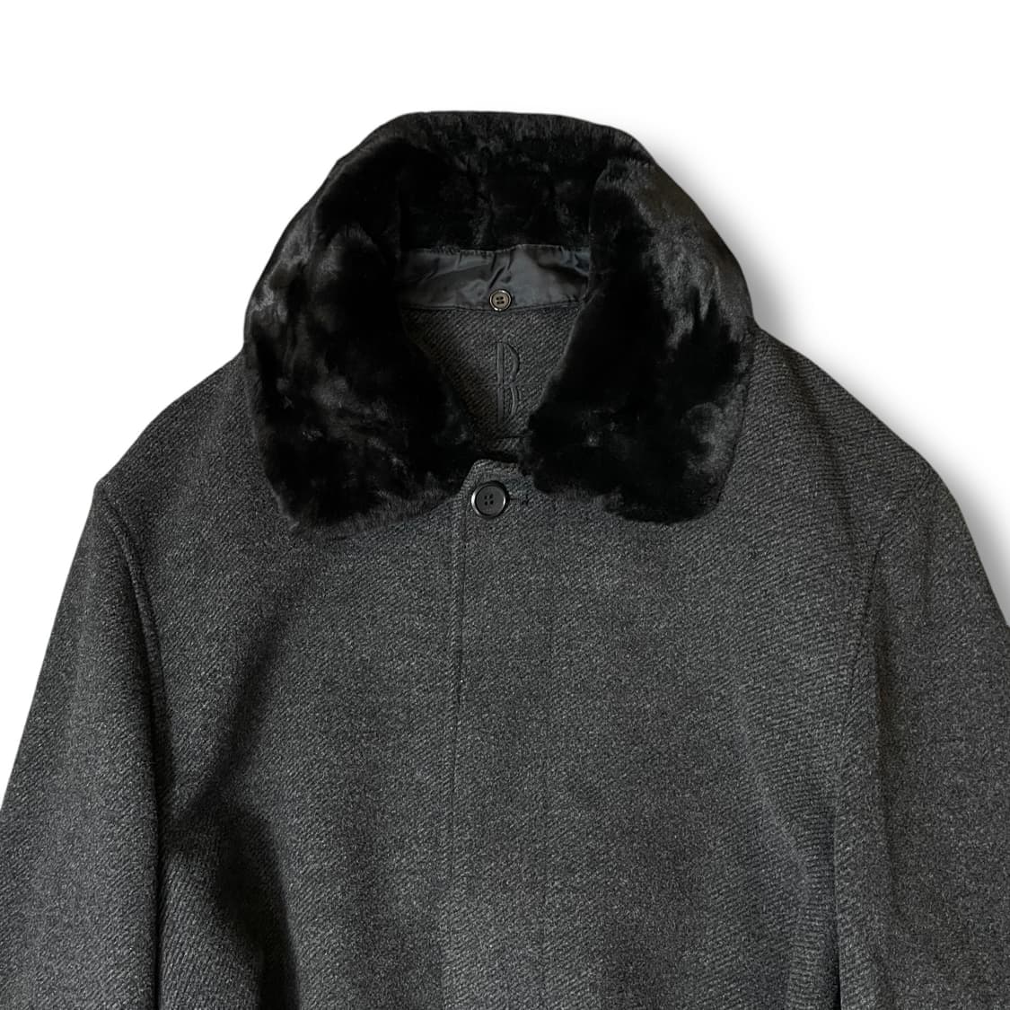 빌트모어 그레이 퍼카라 울 롱코트 105 상품이미지3