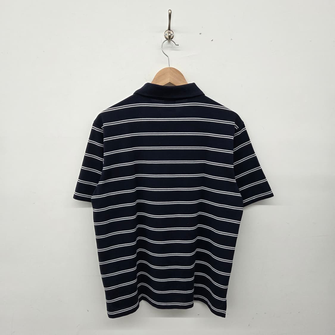 챔피온 스트라이프 반팔 카라티 네이비 남m 상품이미지6