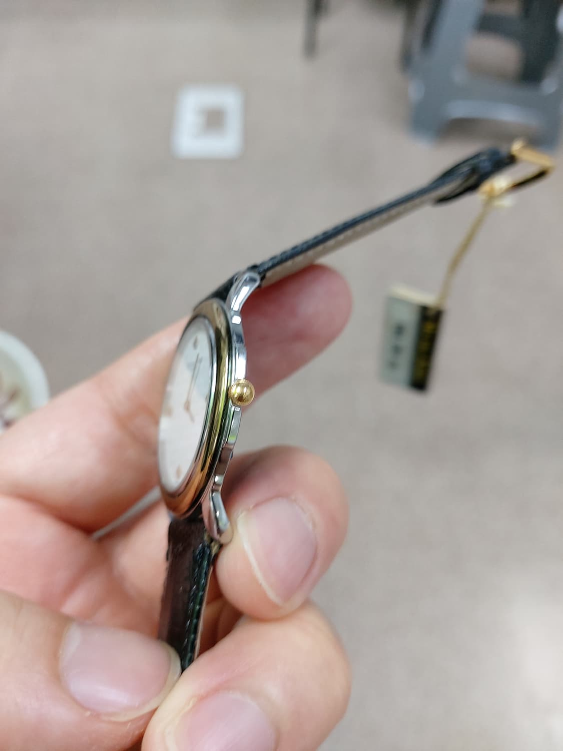 미셸조르당 남성 가죽 시계 상품이미지2