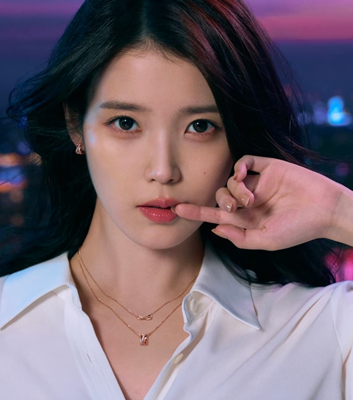 제이에스티나 아이유 드라마 착용 에테르 14k목걸이,귀걸이 셋업 새상품 상품이미지1