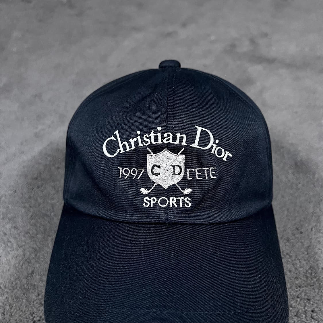90's 디올 네이비 볼캡 상품이미지3