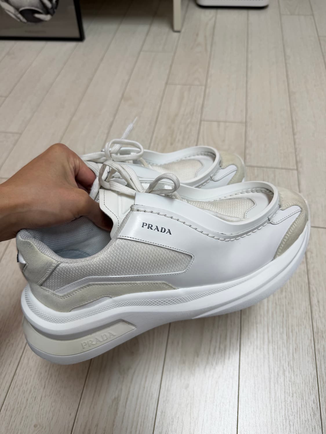 프라다. 바이크패브릭 스웨이드 엘리먼츠 UK8.5(275) 상품이미지2