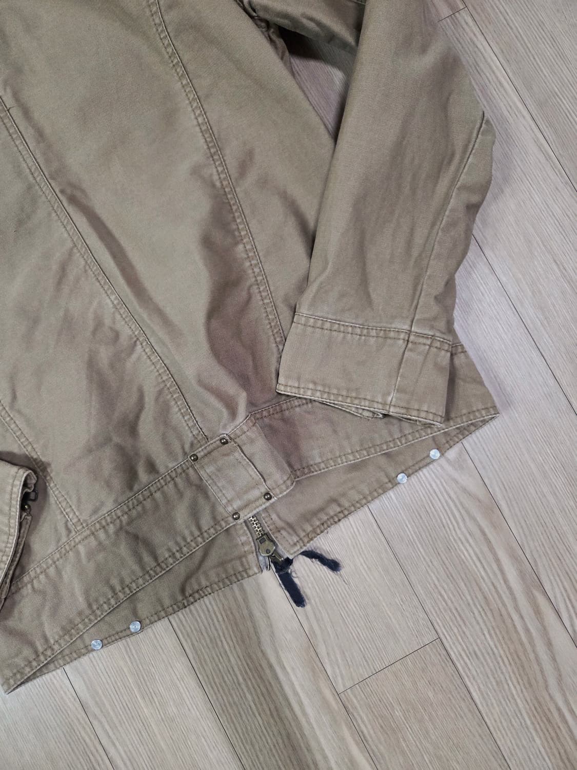 Joge Martin 원워싱 카멜 하이넥 재킷 상품이미지6