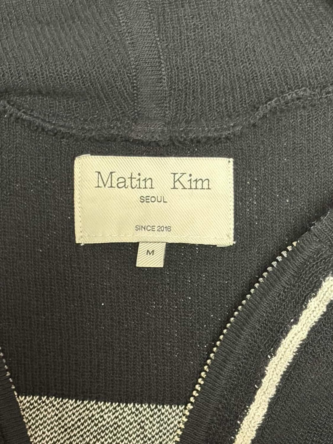 마뗑킴 니트 조끼 집업 후드 상품이미지4