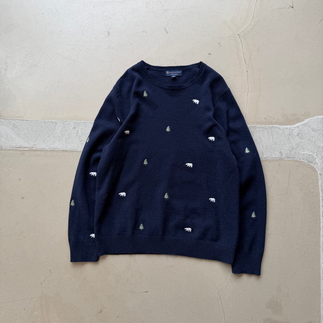 브룩스 브라더스 엠브로이드 니트 스웨터 상품이미지1