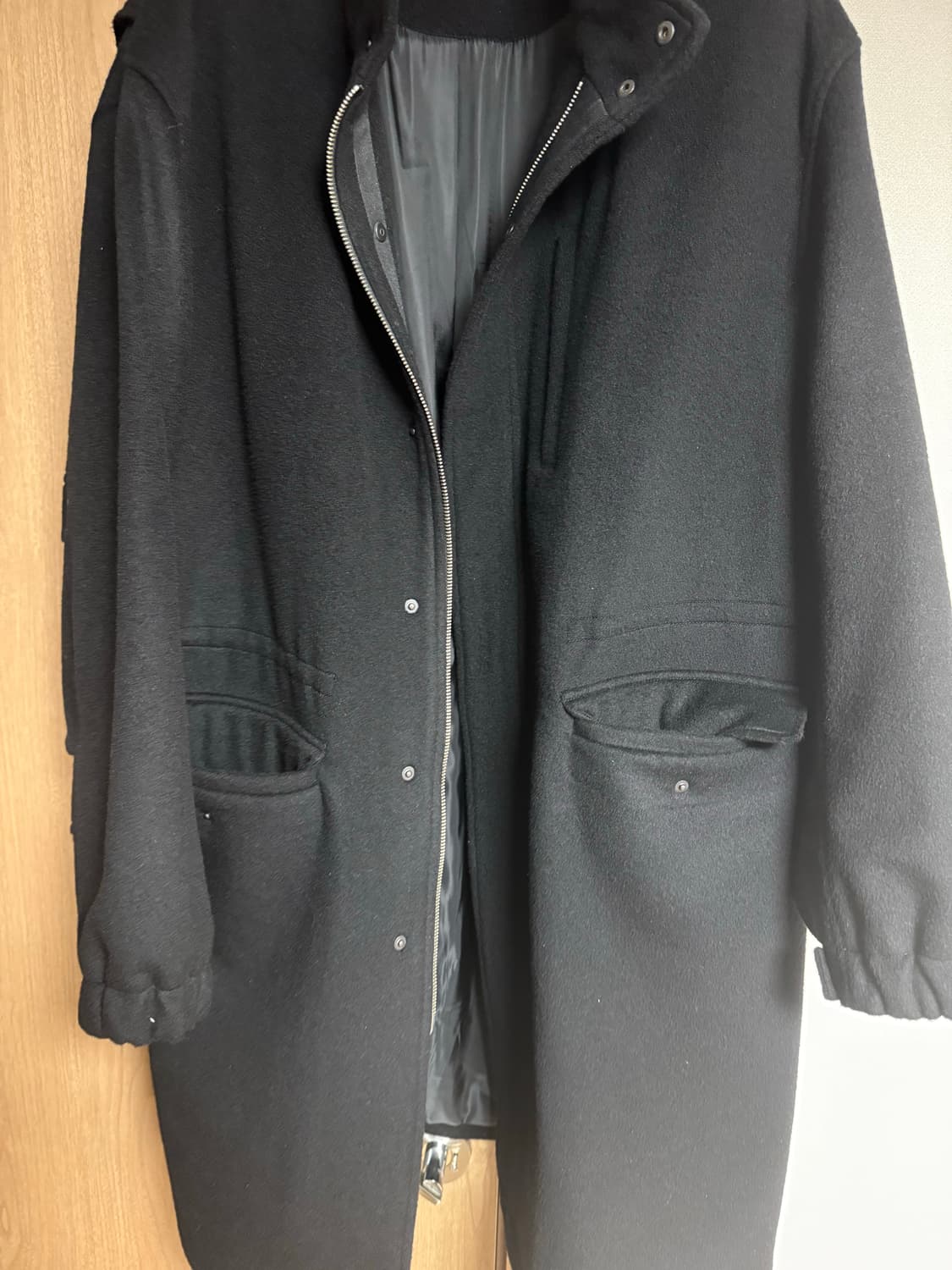 (L) 유스 밀리터리 코트 블랙 상품이미지2