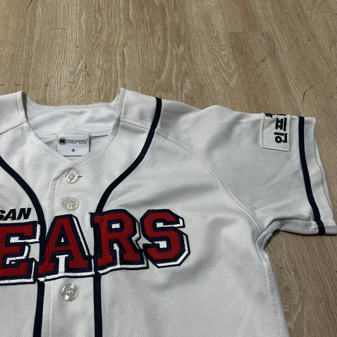 네포스 두산베어스 홈 야구 유니폼 져지 키즈 9세 상품이미지3