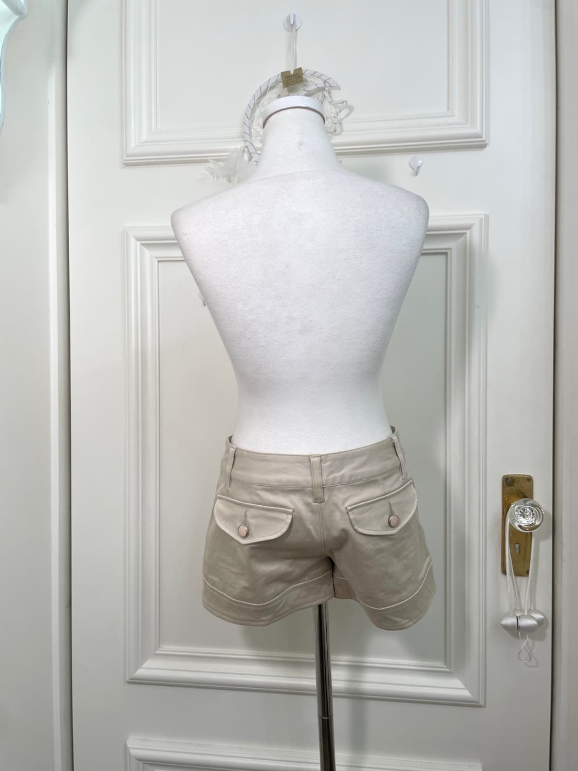 creambeige button point mini pants 상품이미지3