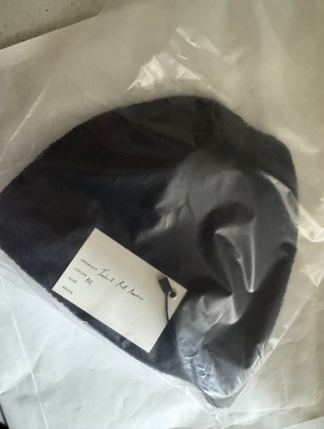 Mono Prive roll beanie (black) 상품이미지5
