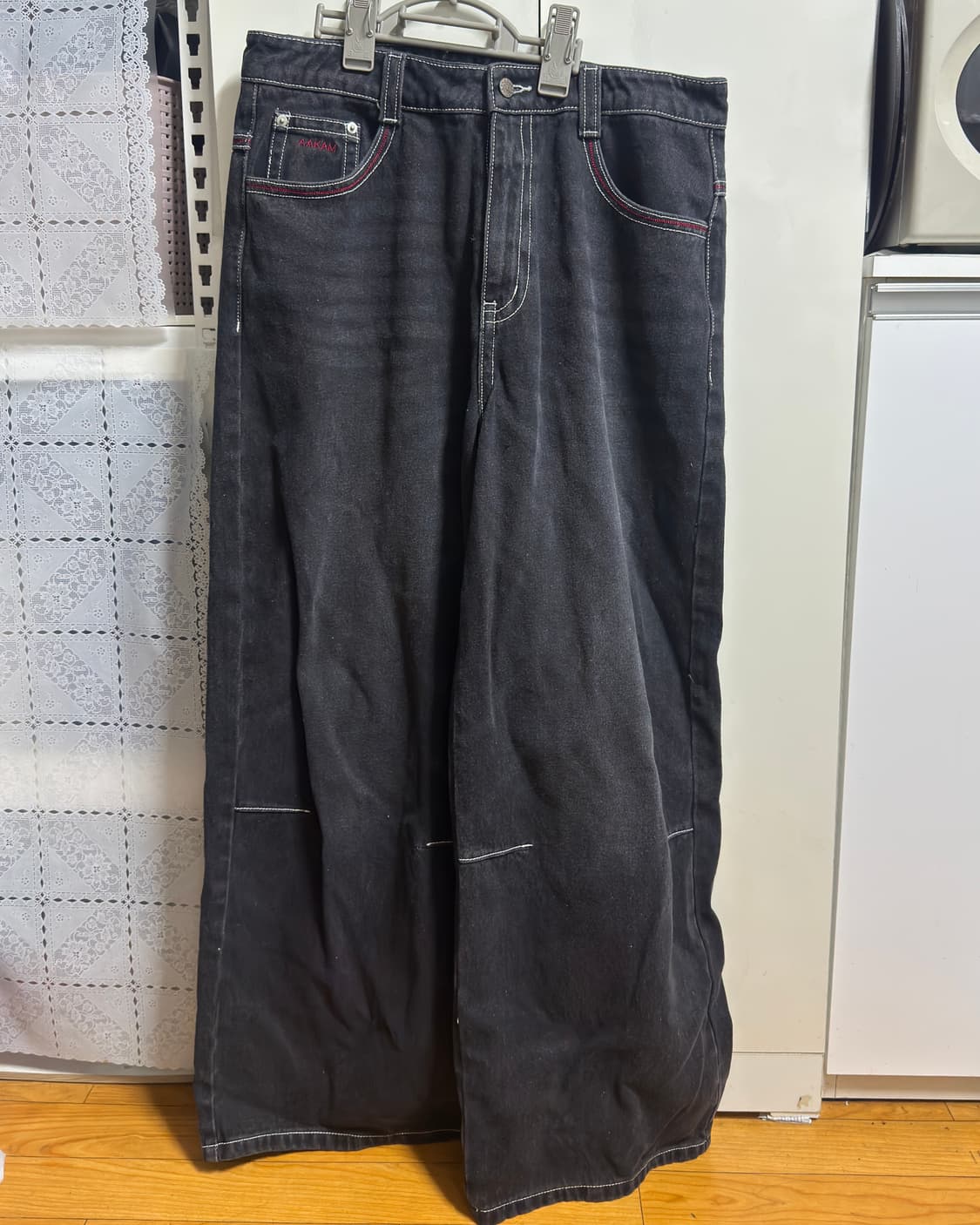 아캄 CROS2 Washed Denim Pants (Black) 2사이즈 상품이미지3