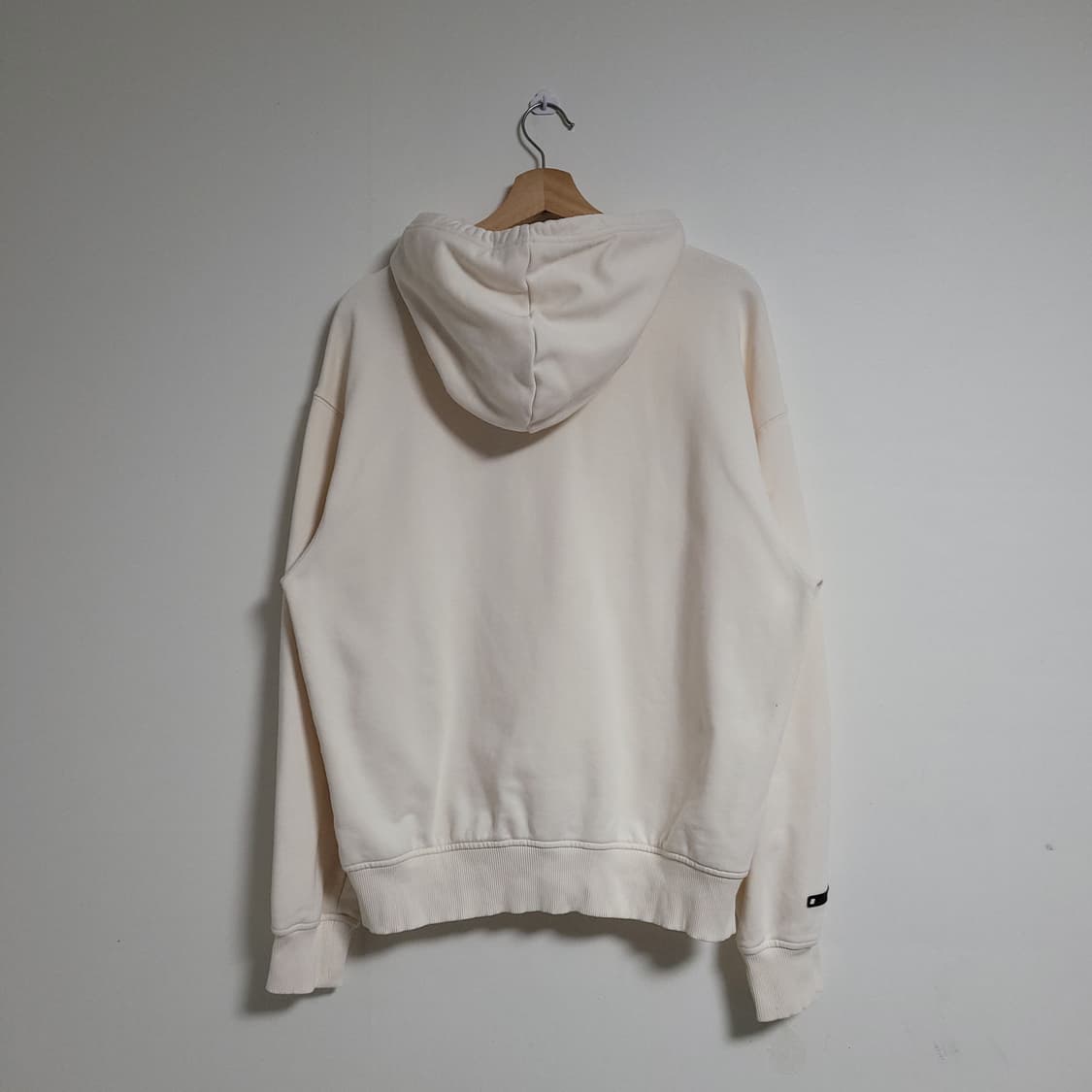 (M) NERDY 널디 빅 로고 후드티 아이보리 상품이미지6