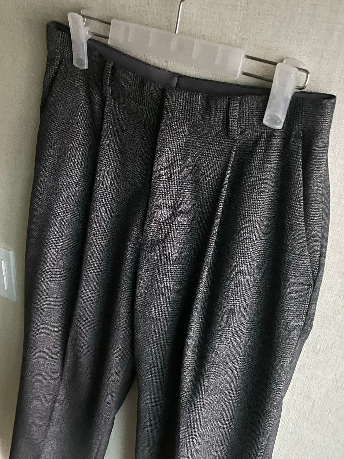 자라(ZARA) 더블페이스 체크 슬랙스 30 상품이미지3